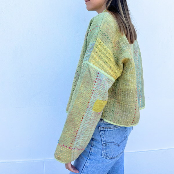 Veste courte Diane jaune