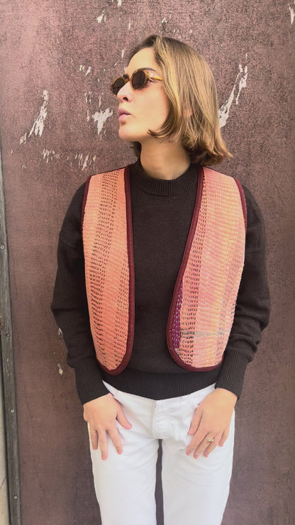 Gilet Aura bordeaux